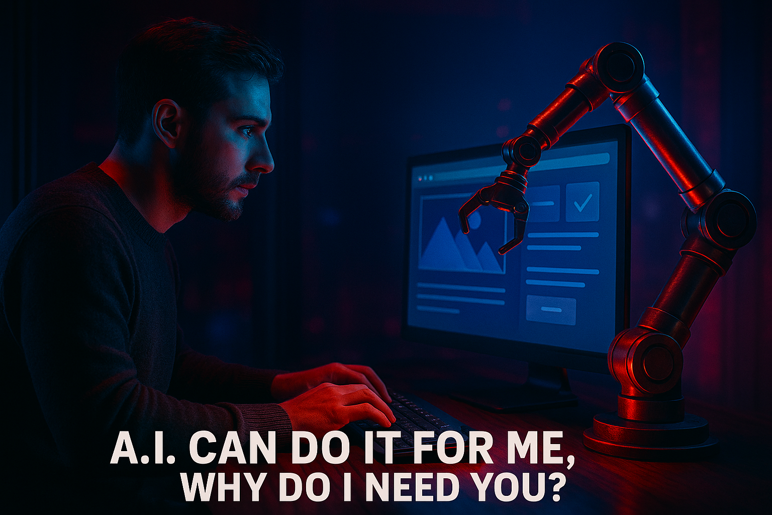 A.I. Can do it for me, why do I need you?