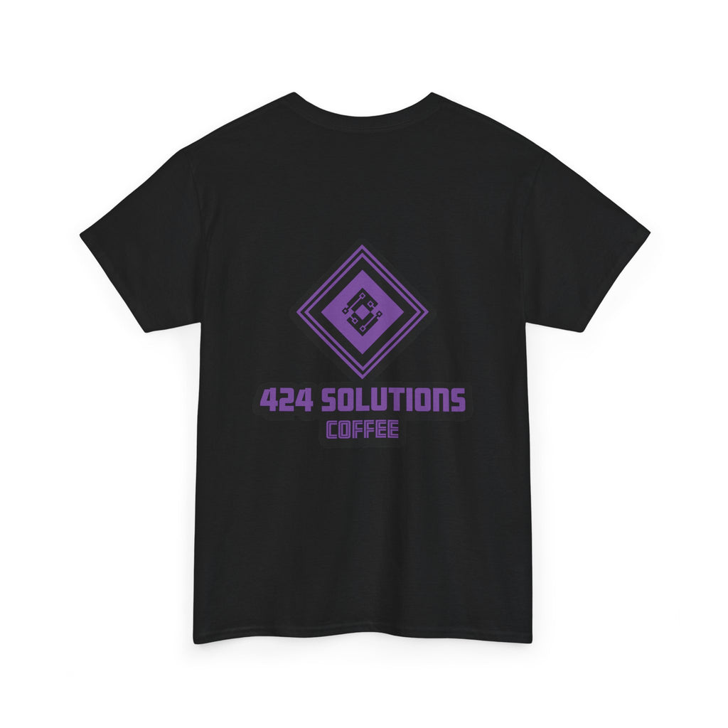 Unisex Heavy Cotton Tee - 424 Solutions Coffee Logo