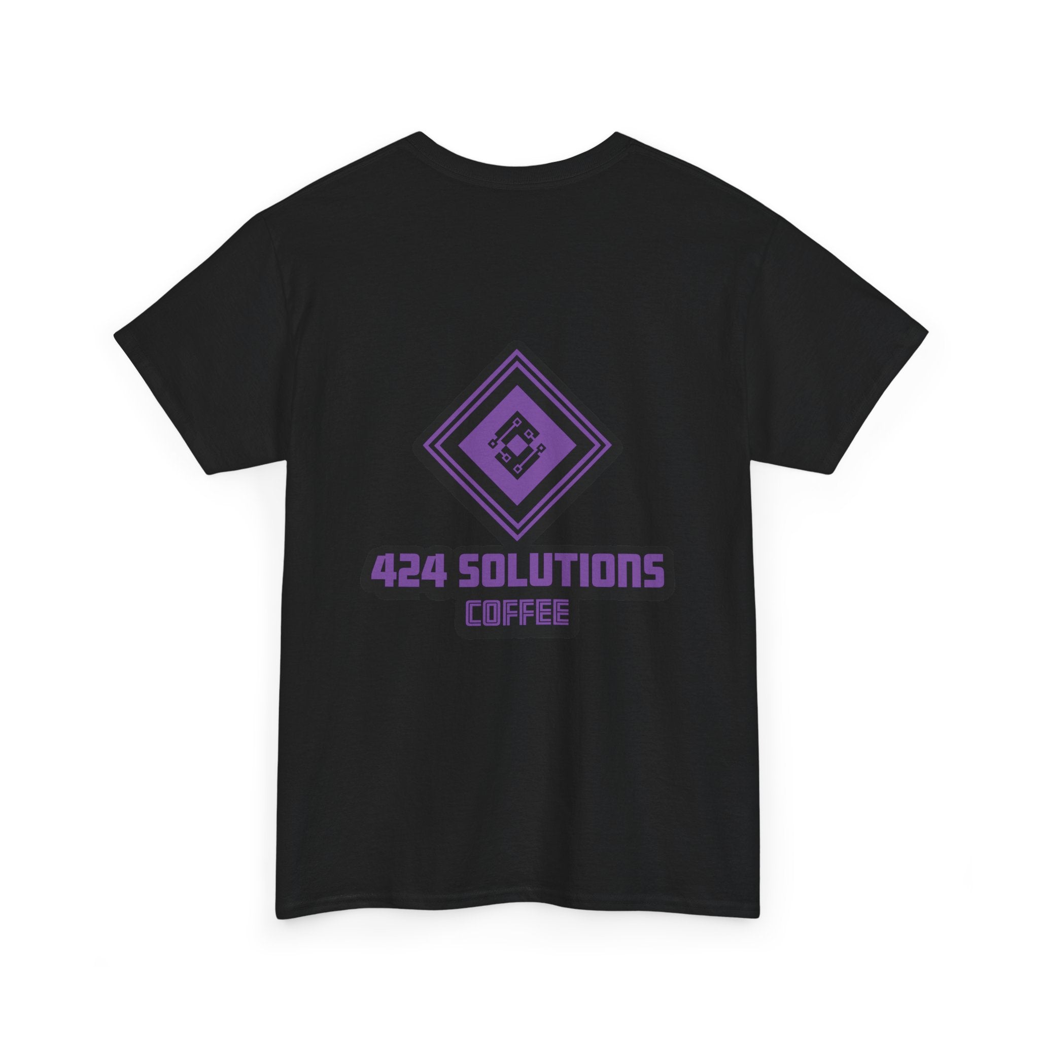 Unisex Heavy Cotton Tee - 424 Solutions Coffee Logo