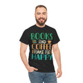 Books and Coffee Unisex Heavy Cotton Tee
