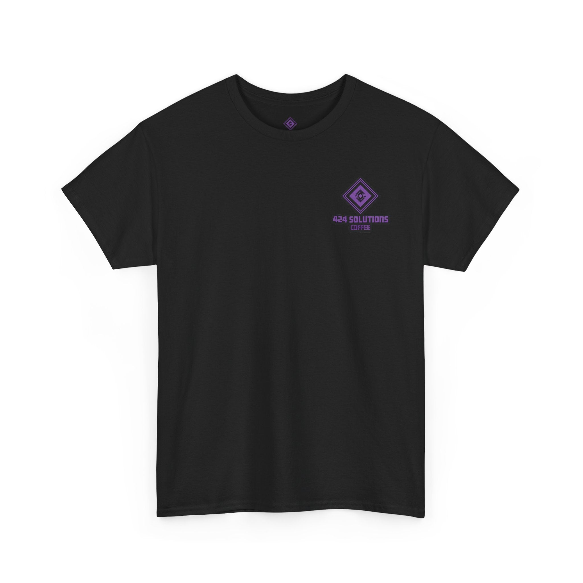 Unisex Heavy Cotton Tee - 424 Solutions Coffee Logo