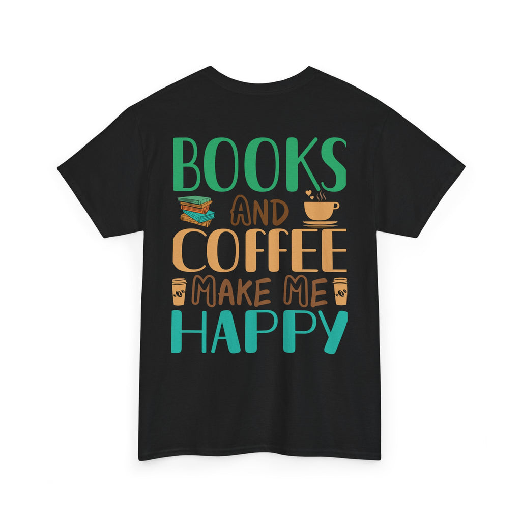 Books and Coffee Unisex Heavy Cotton Tee