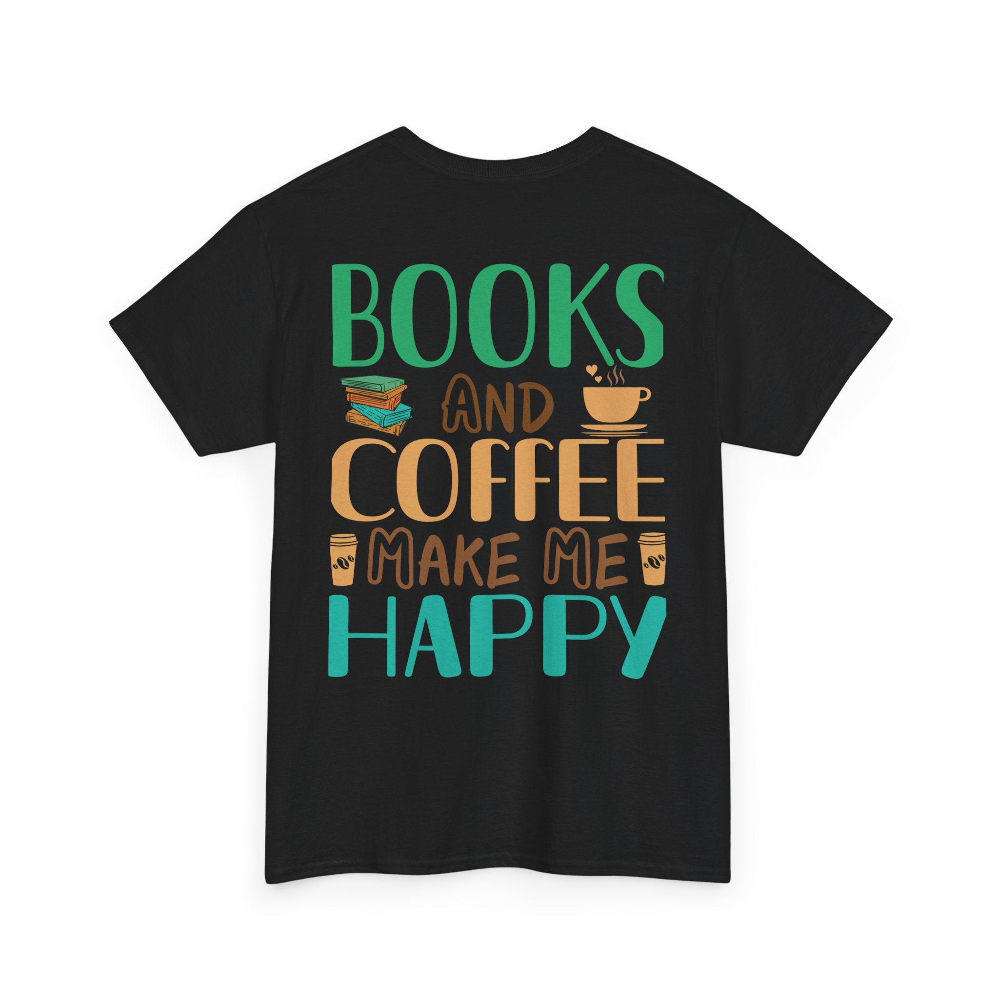 Books and Coffee Unisex Heavy Cotton Tee