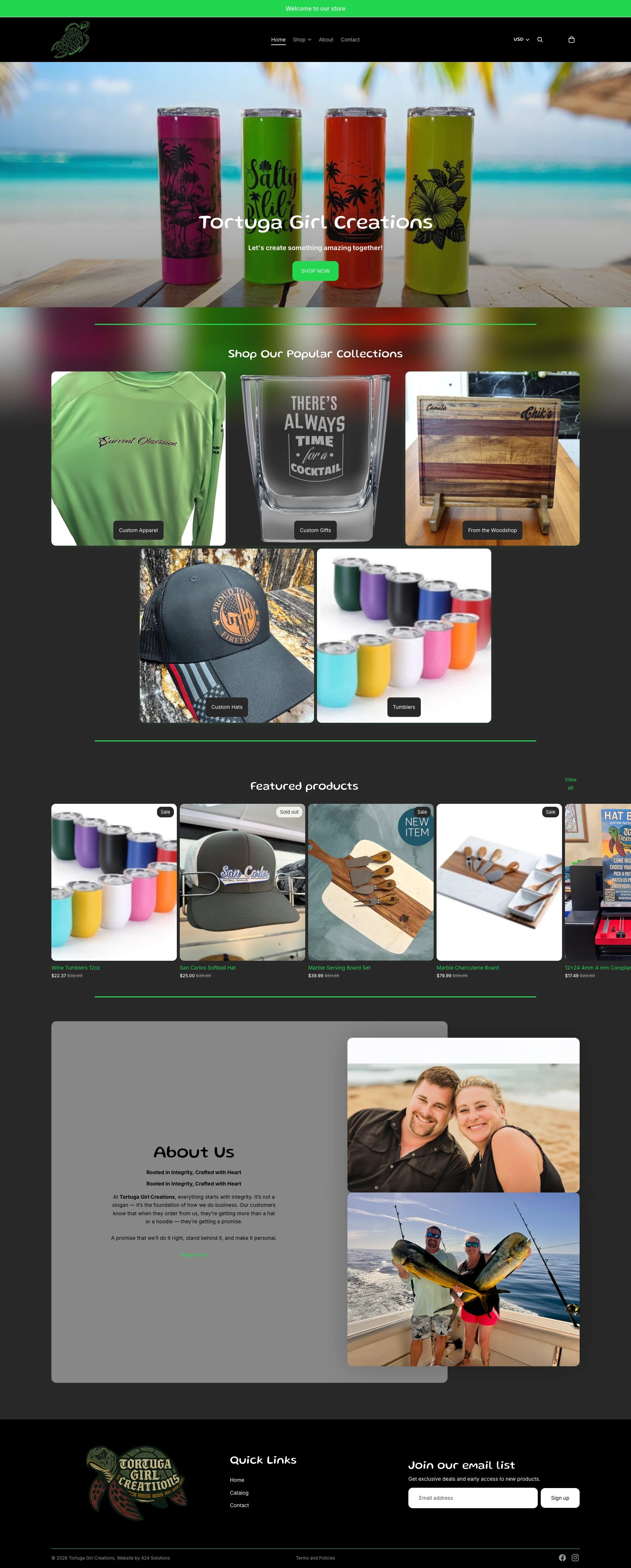 Tortuga GirlShopifyBuilt on the Maker Theme